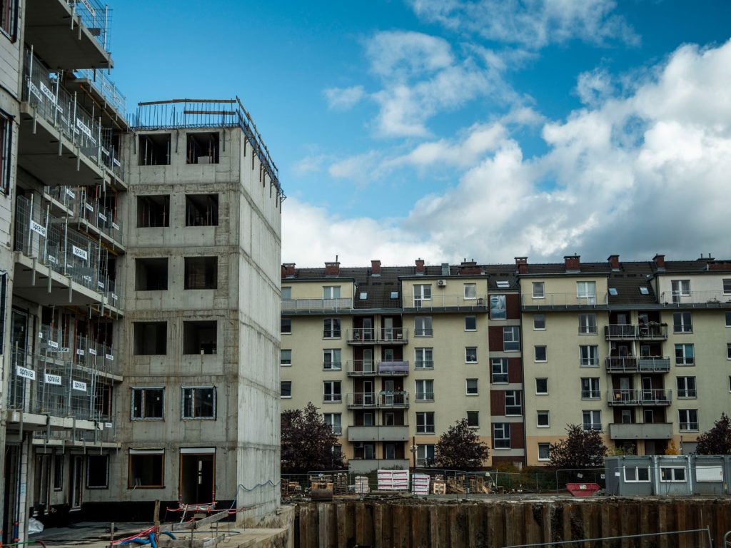 Immeuble résidentiel en construction financé par le crowdfunding immobilier